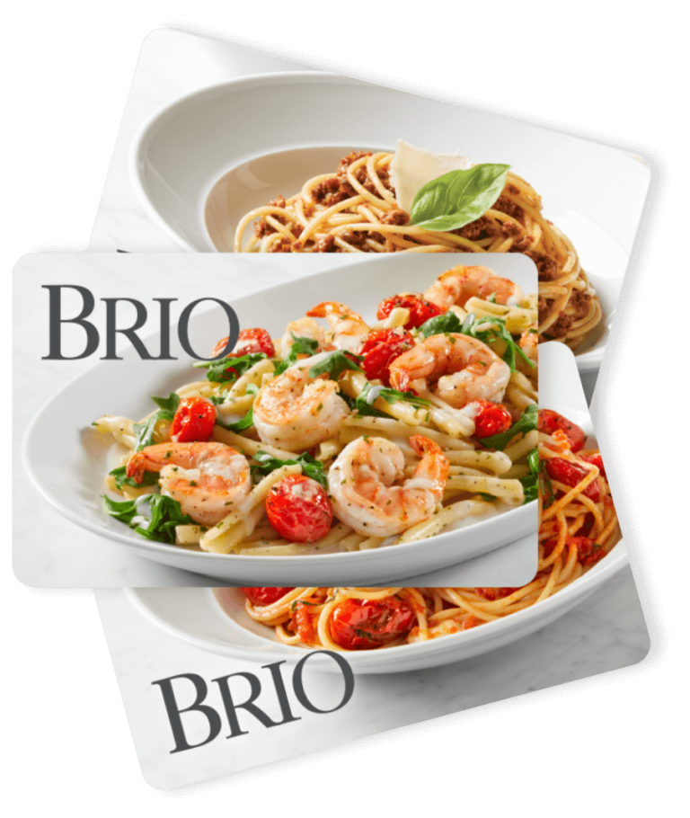 An image of Brio's gift cards
