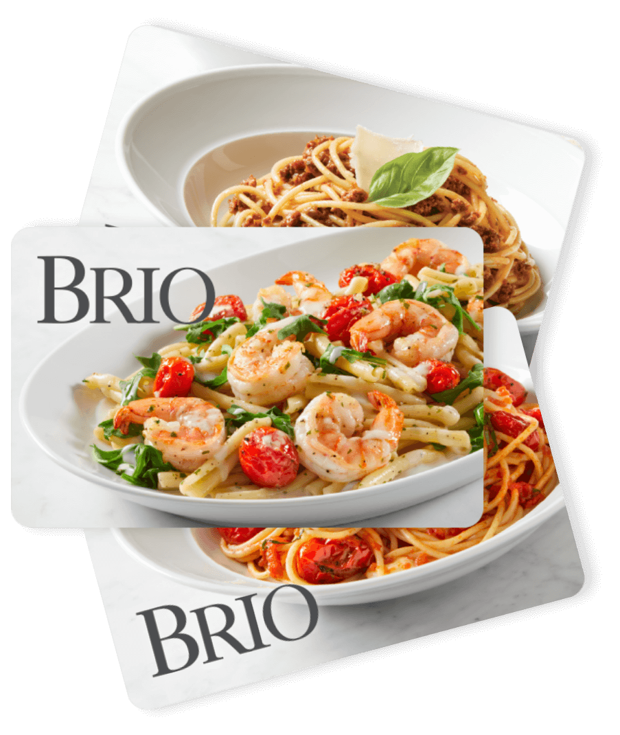 Three gift cards from Brio
