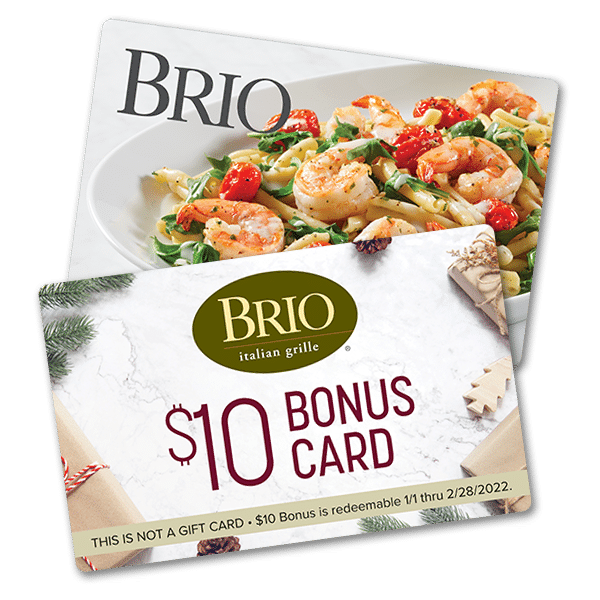 Gift Cards Brio Italian Restaurant