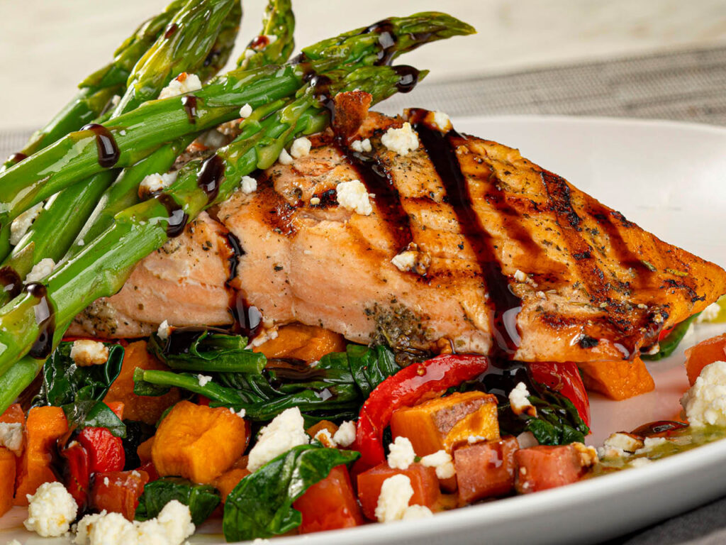 Grilled Salmon Fresca from Brio Italian Grille