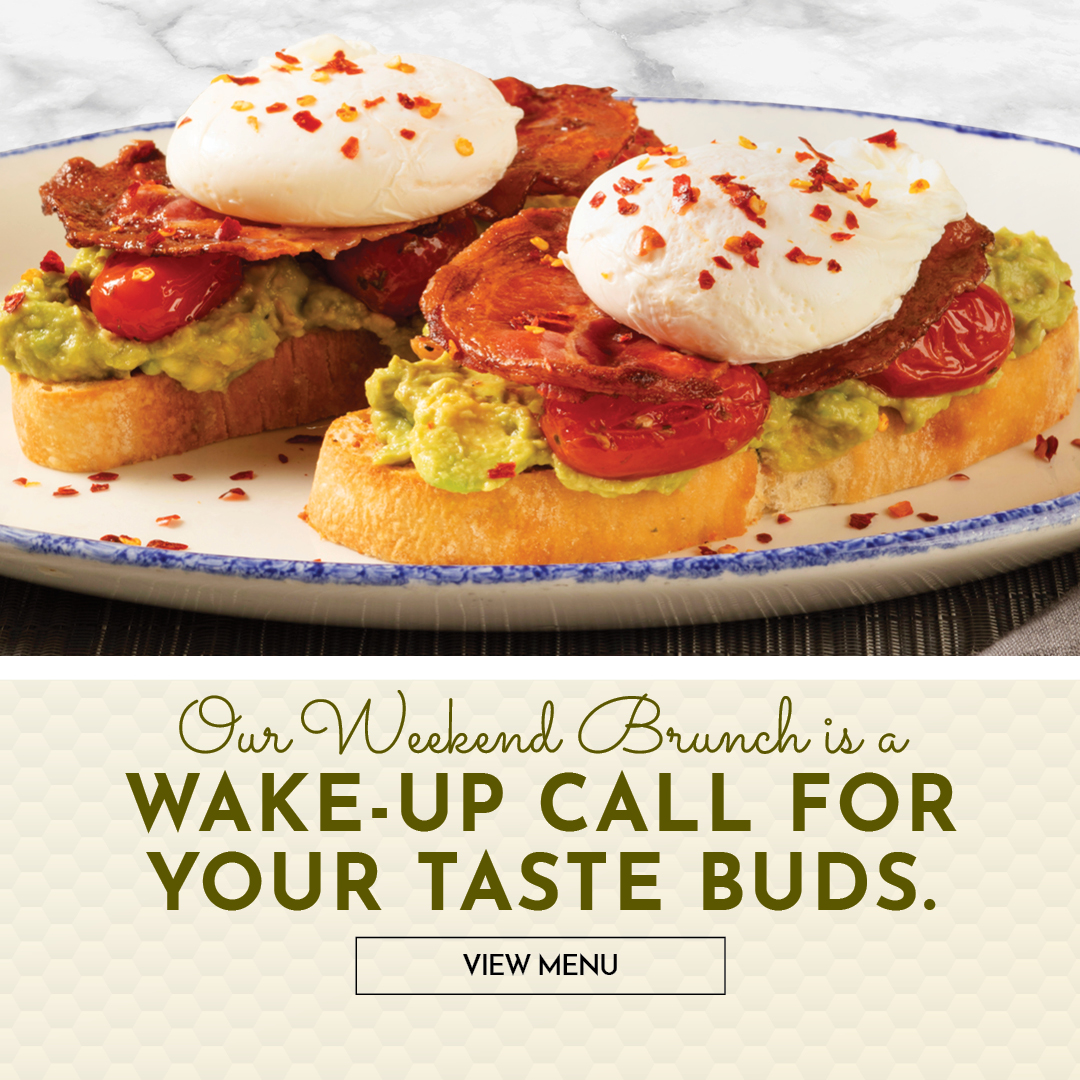 Our Weekend Brunch is a wake-up call for your taste buds. View menu.