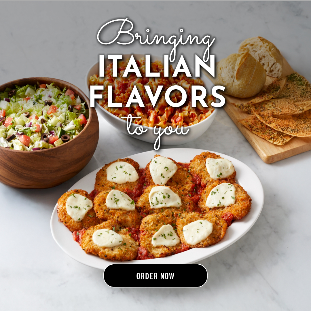 Bringing Italian flavors to you. Order now.