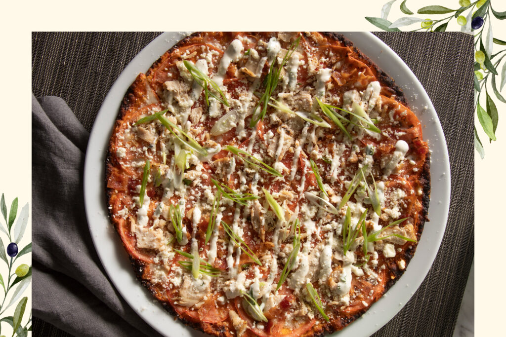 Brio's flatbread from above